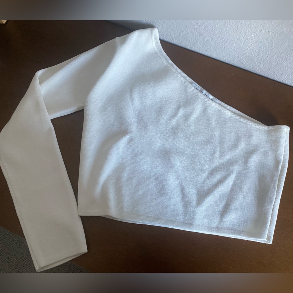English Factory One shoulder long sleeve top